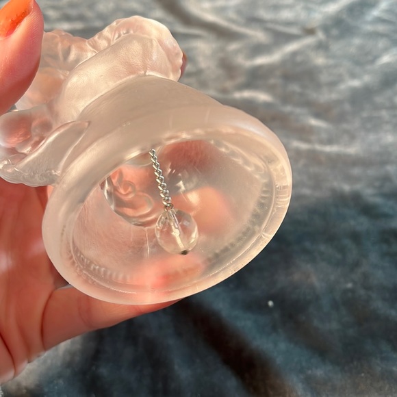 VTG Clear Glass Angel Bell - Picture 4 of 4
